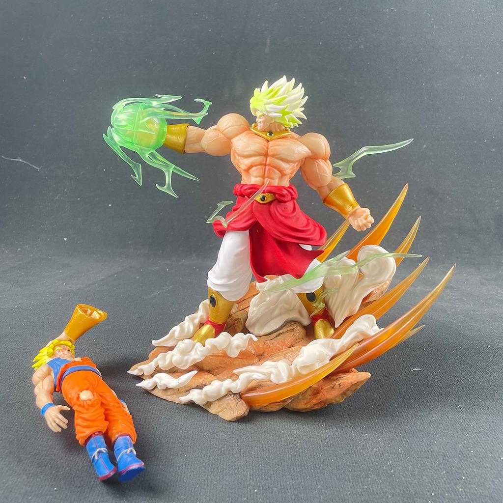 Аниме Dragon Ball Броли против Сон Гоку Фигурка 20см GK ПВХ Фигурки Действия Статуя Коллекционная Модель Игрушка Подарки