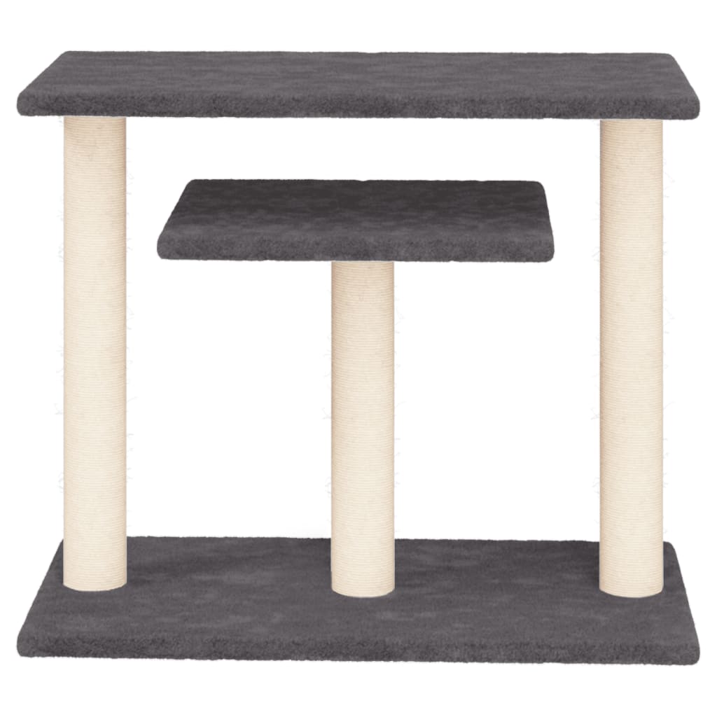 Cat Tree with Platforms Dark Gray 62.5 cm