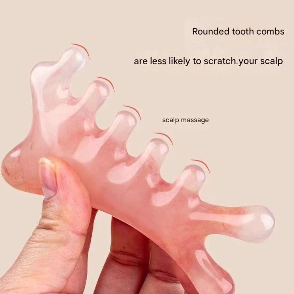 New 4-in-1 Massage Comb Multifunctional Scraping Head Head Meridian Combs Facial Muscle Pulling Facial Massager Tool