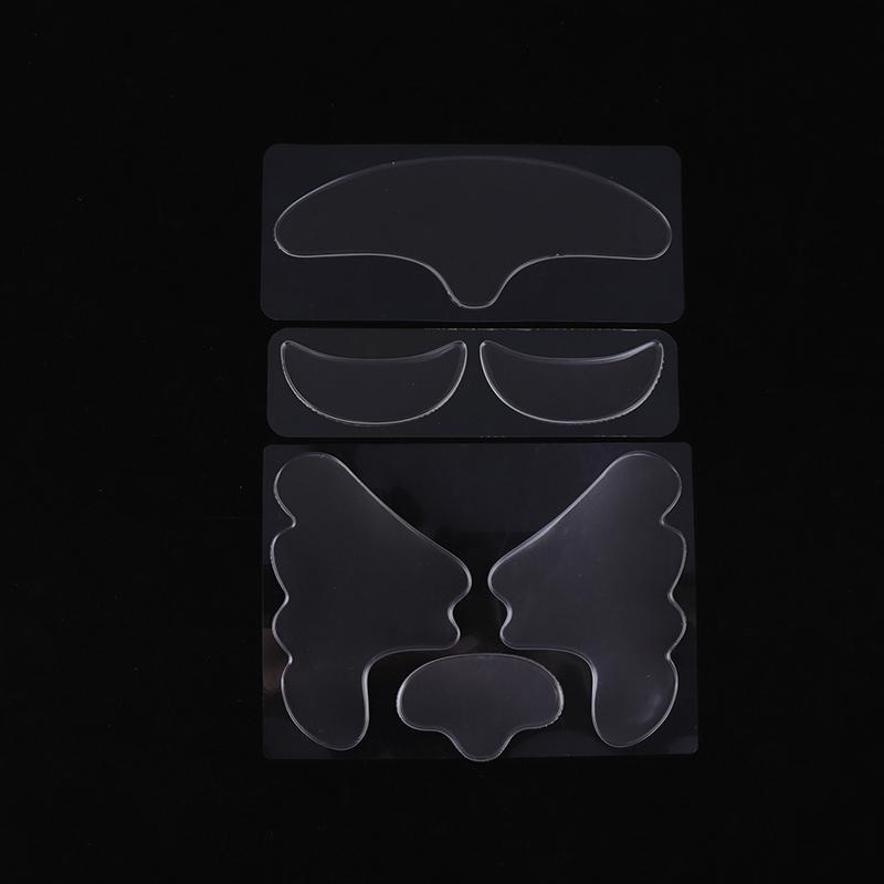 8 шт. многоразовые силиконовые пластыри силиконовые наклейки для удаления морщин лицо лоб шея глаза наклейки подушечки грудь пластыри уход за кожей