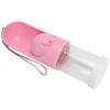 Pet Portable Collapsible Cup Telescopic Water Bottle Dispenser for Dog Cat Travel DrinkingPink