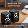 Mini USB Wired Computer Speakers with Subwoofer for Desktop, Laptop, and Mobile