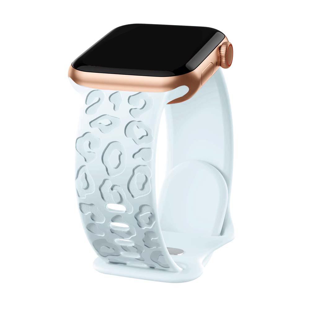 Силиконовый ремешок с леопардовым принтом для Apple Watch S11/S9876SE