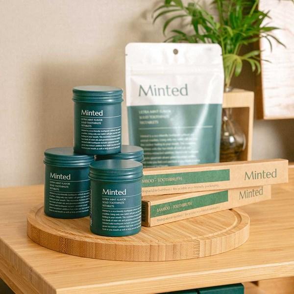 Твердая зубная паста Minted Premium, 90 таблеток (2 единицы) 63г, 2 шт. Корейская зубная паста