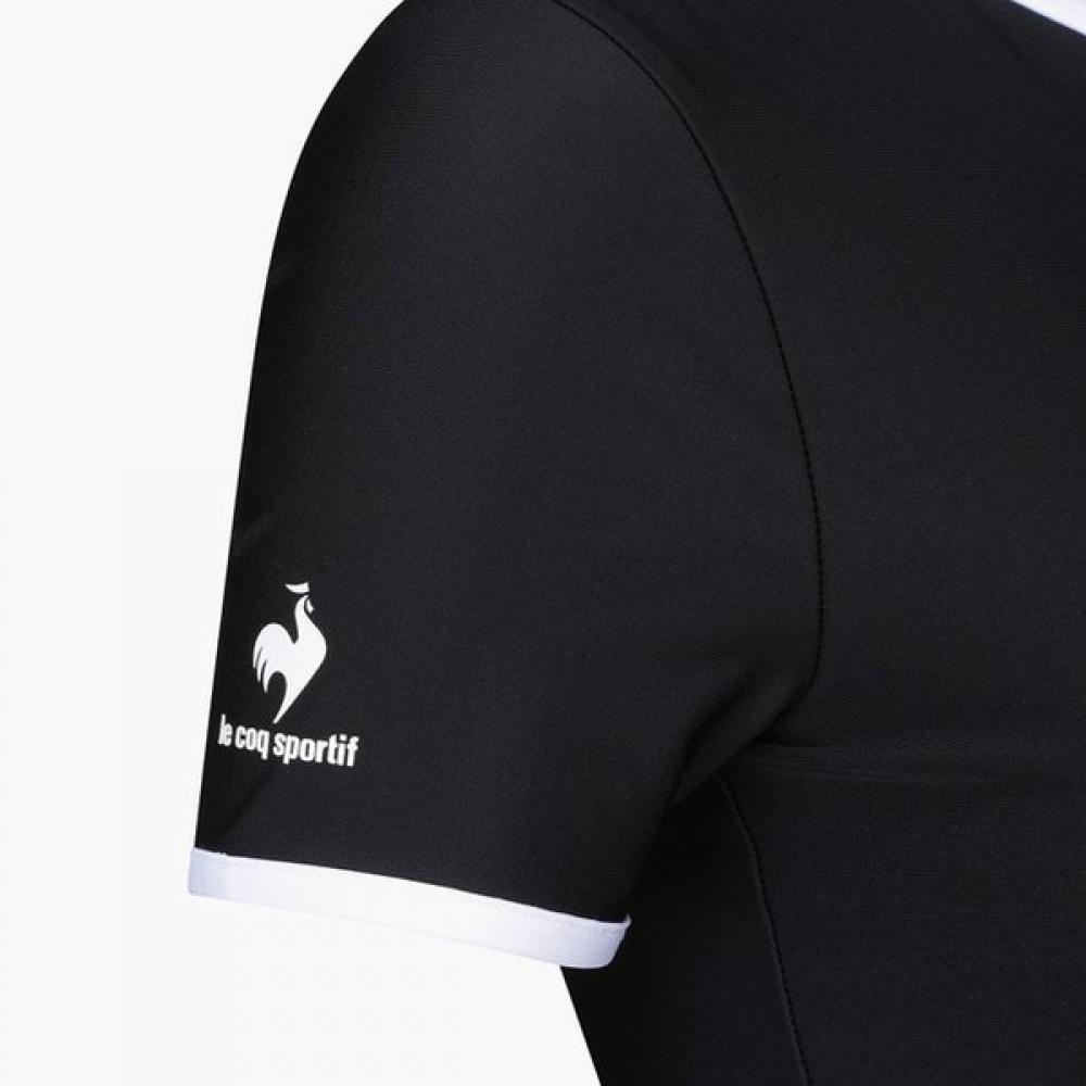 Le Coq Sportif Short sLeeve Crop Rash Guard Blk Qp222srs52