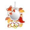 Caterbee Stroller Car Activity Animal for Baby Visual Development Toy & Mirror, Design, 0-36 Months, (Fox)