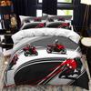 Motorcycle Rider Bed Duvet Cover  Set Queen Calico Twin Size Comforter Cover Bedding Set Single King Soft Polyester Quilt Cover
