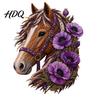 Fabric Crafting Materials Floral Horse Patchwork Kit DIY Home Decor Sewing Kit for Adults Handmade Wall Zero Based Project
