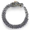 Year Of The Dragon ,The Domineering Handmade Personality Retro Titanium Steel Dragon Head Men 'S Bracelet Creative Hip -Hop Bracelet 