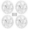 4pcs Aluminum Alloy CNC Simulated Brake Disc Accessories   Fit for 1:10 RC Car