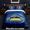 Leeds Rhinos Design Bed Bedding Set 1 Duvet Cover + 2 Pillowcases Soft Breathable Household Bed Linens