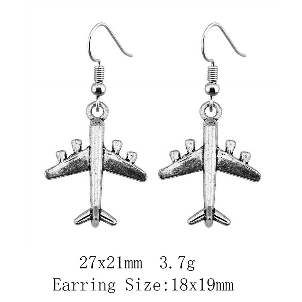 Комплект сережек на День благодарения, серьги-подвески и подвески на тему путешествий в самолете и Рождество, женские сумки, необычные серьги