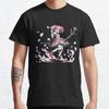 Men Fashion Casual Short Sleeves Kaname Madoka Pink Girl Black Tees Oversized T-shirts