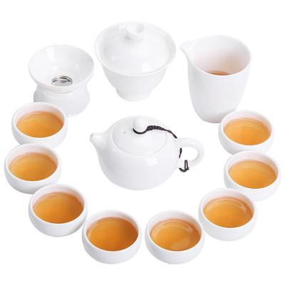 Sushih J0335 Китайский Белый Фарфор Нефритовый Чайный Набор Цвета Бараньего Жира