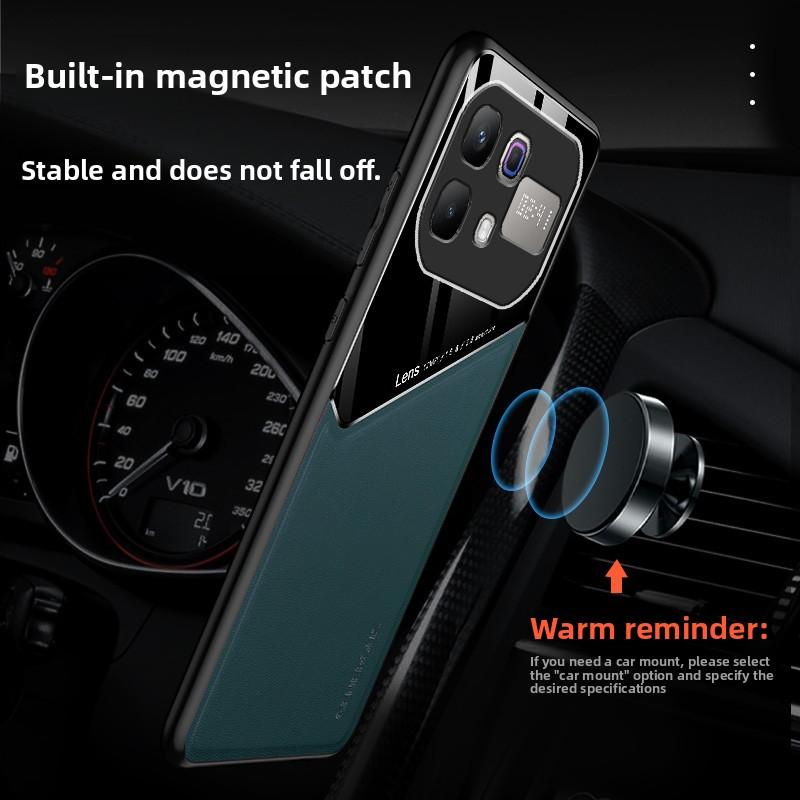 EUCAGR Чехол для Infinix Note 60 Pro Роскошный Мягкий ПУ Кожаный Магнитный Защитный Задний Чехол-Ракушка для Телефона Infinix Note60 Pro