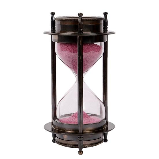 Морской антикварный латунный песочный таймер Кельвина и Хьюза с обеими сторонами компаса песочные стеклянные песочные часы для дома, офисного декора