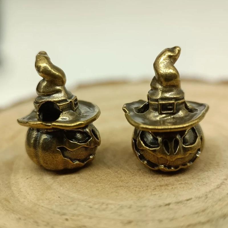 Тыквенный Колдун Латунные Бусины для Ножа EDC DIY Плетеные Браслеты из Паракорда Ремешок Брелок Подвески Аксессуары Инструмент для Активного Отдыха.