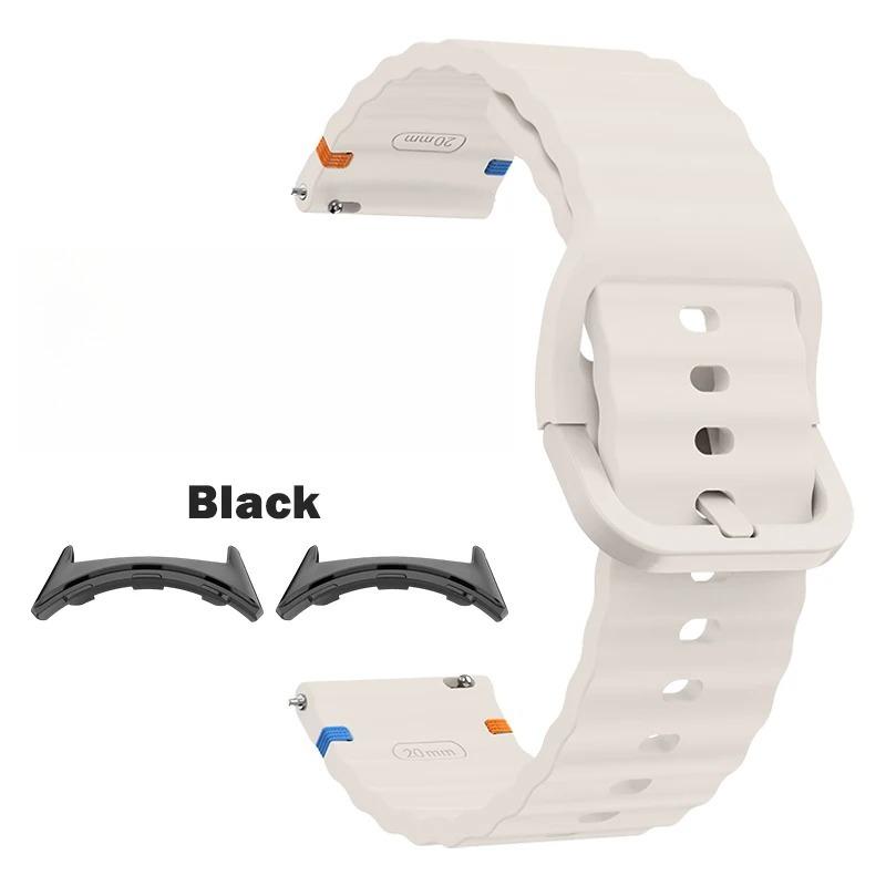 Спортивный сменный ремешок для Google Pixel Watch 4/3 41мм 45мм Аксессуары Волнистый силиконовый ремешок для Google Pixel Watch 2 1 Correa