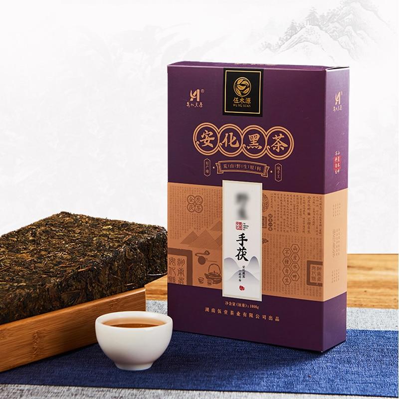 2019 Anhua Dark Tea Fu Cha with Gloden Flower Dark Brick Tea Hey Cha 1000g