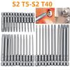 Security Bit Set Tamper Proof Screwdriver Drill Bit Screw Driver Bits Torx Flat Head 1/4 Hex Driver Bits TORX Set T8