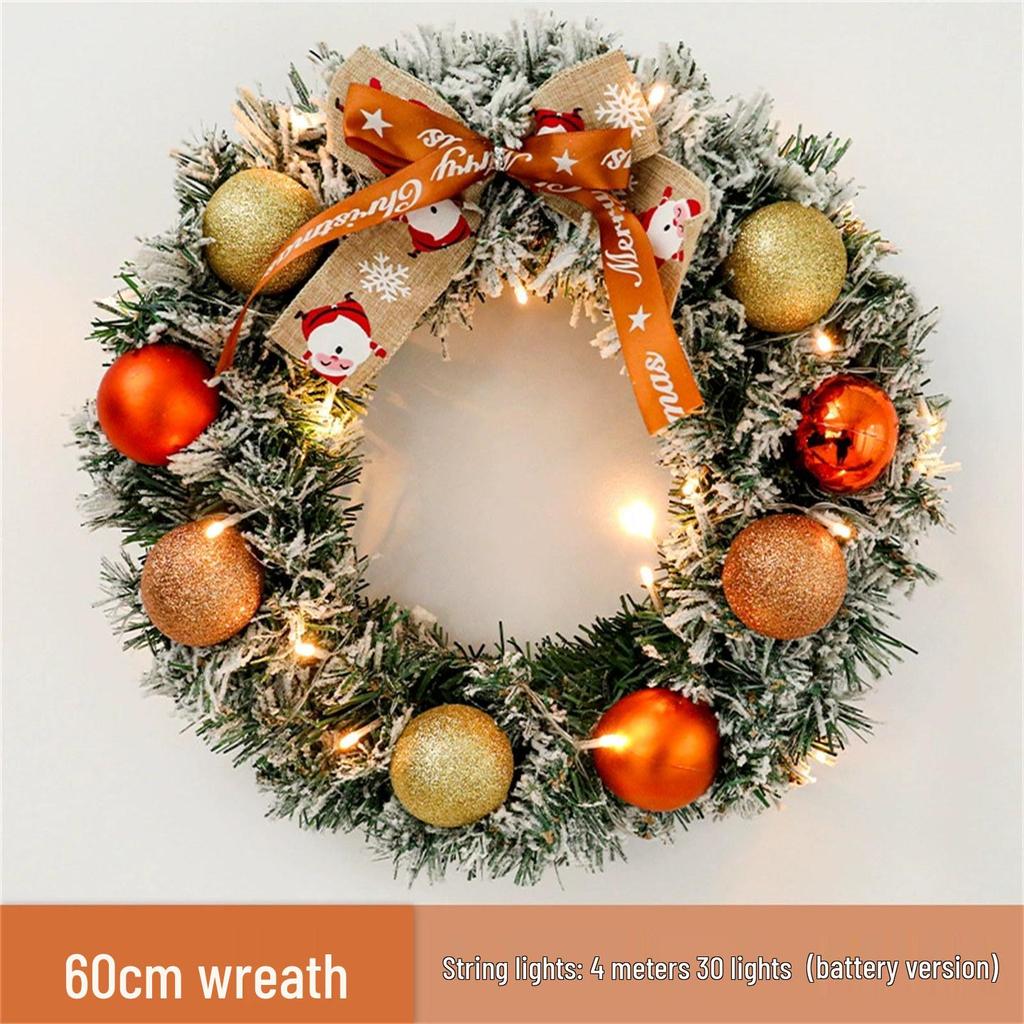 Christmas Vine Wreath Door & Wall Hanging Ornament
