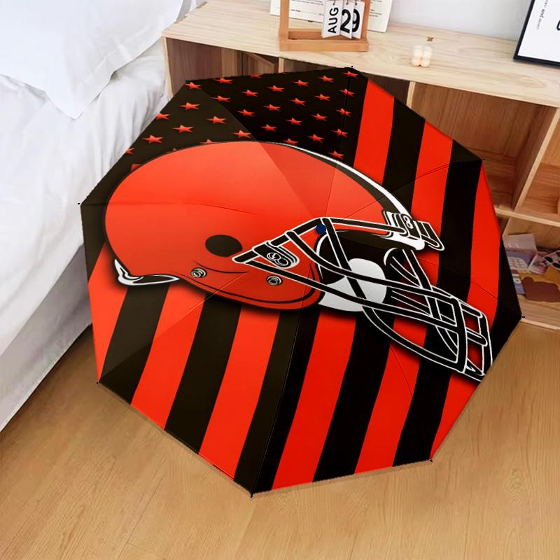 Cincinnati Browns Legacy Umbrella Folding umbrella, automatic umbrella 8-Frame for Travel, camping Use Gift for Halloween Christmas