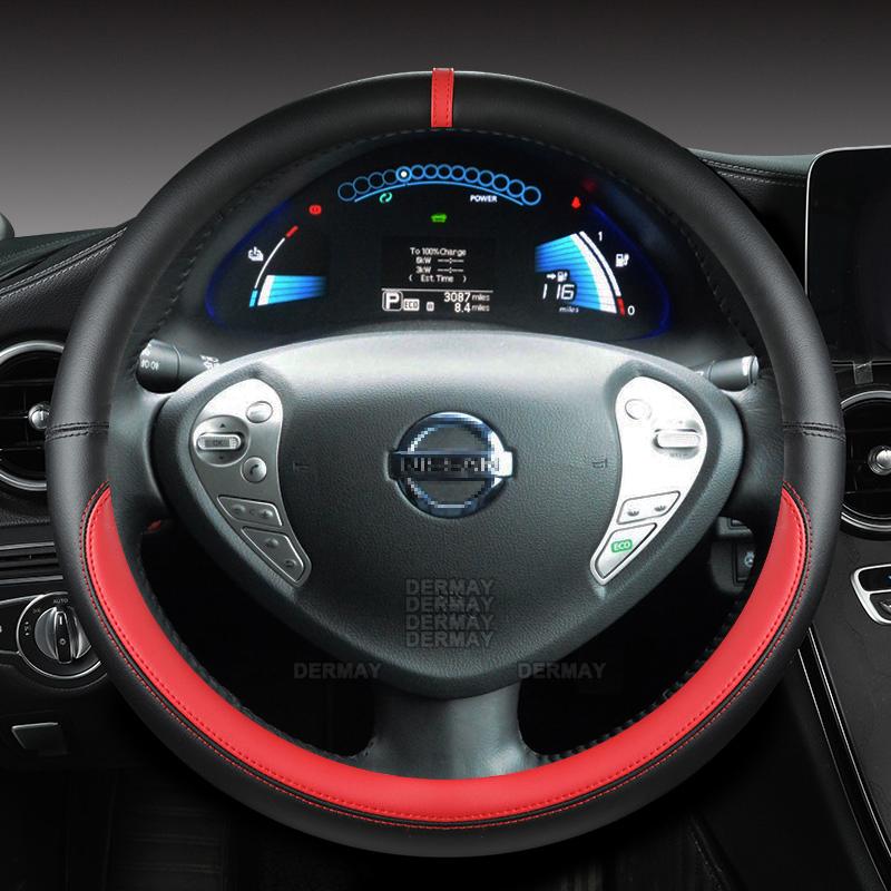 Для Nissan Leaf ZE0/AZE0 ZE1 2010~2023 Чехол на руль автомобиля из ПУ-кожи Высокое качество Быстрая доставка Автоаксессуары