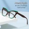 Cat Eye Frame Blue Light Blocking Presbyopia Eyewear Ultra Light Reading Eyewear Luxury Oversized Far Sight Glasses To +4.0