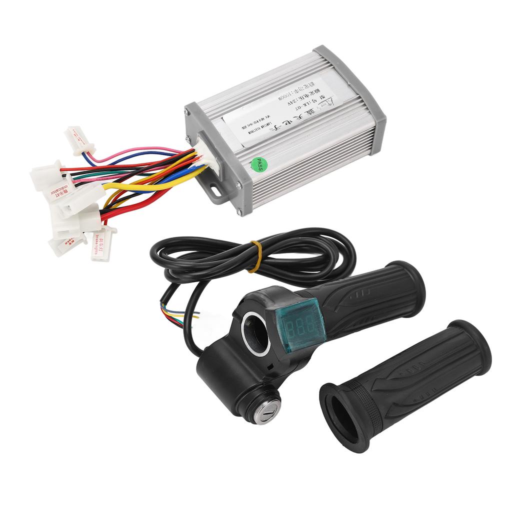 24V 1000W Bicycle Brushed Motor Controller with Twist Throttle Handle Keys Electric Bicycle Conversion Kit