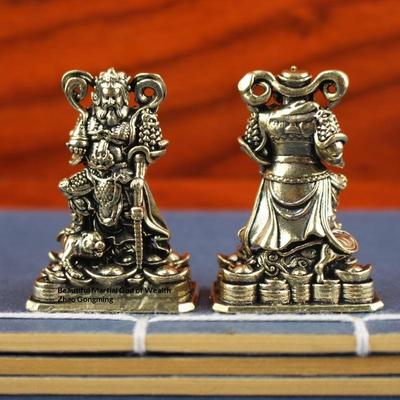 Бронзовое Настольное Украшение Статуэтка Защитника Бог Богатства и Процветания Фигурка Декор для Дома и Офиса