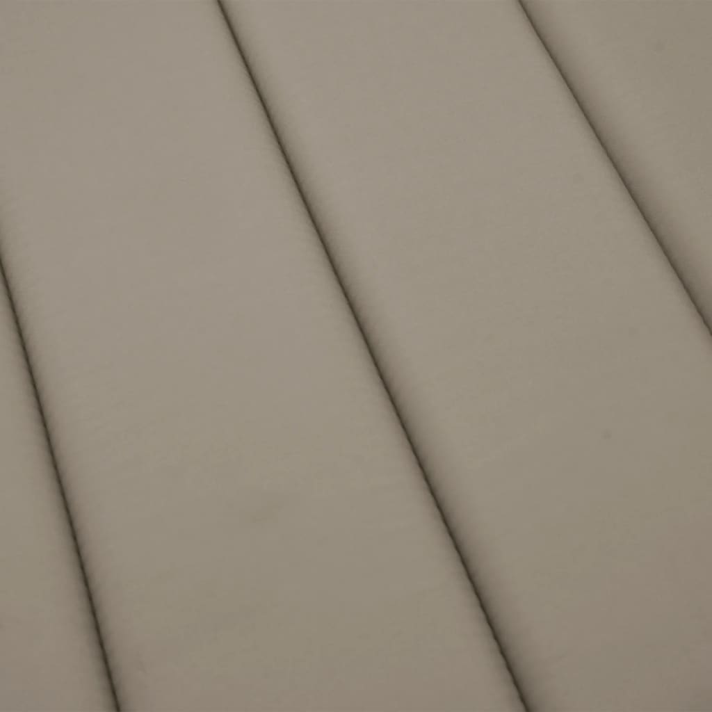 Sun Lounger Cushion Taupe 200 x 50 x 3 cm Oxford Fabric
