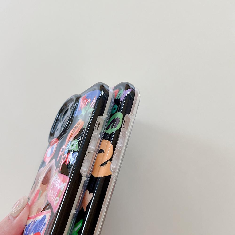 Противоударный чехол для телефона с 3d граффити, милой собакой, мультяшными животными для Iphone 14 13 12 11 Pro Max, модный мягкий силиконовый чехол для задней панели телефона