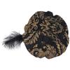 with Feather Medieval Noble Court Hat Antiqued Renaissance Ceremony Dress Hat  Role-Play