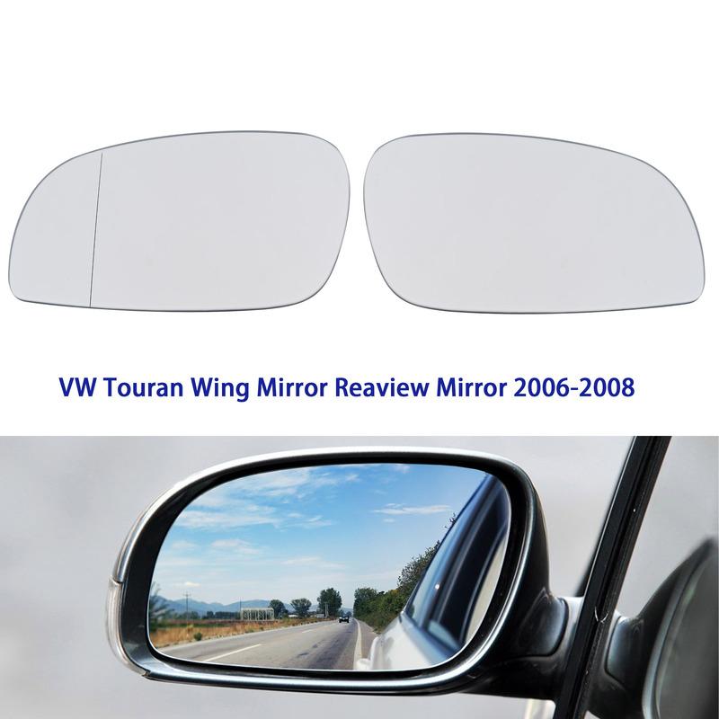 Auto Heated Wing Mirror Left Right Side Glass for VW Touran 2006 2007 2008 Rearview Mirror 1T0857521D 1T0857522