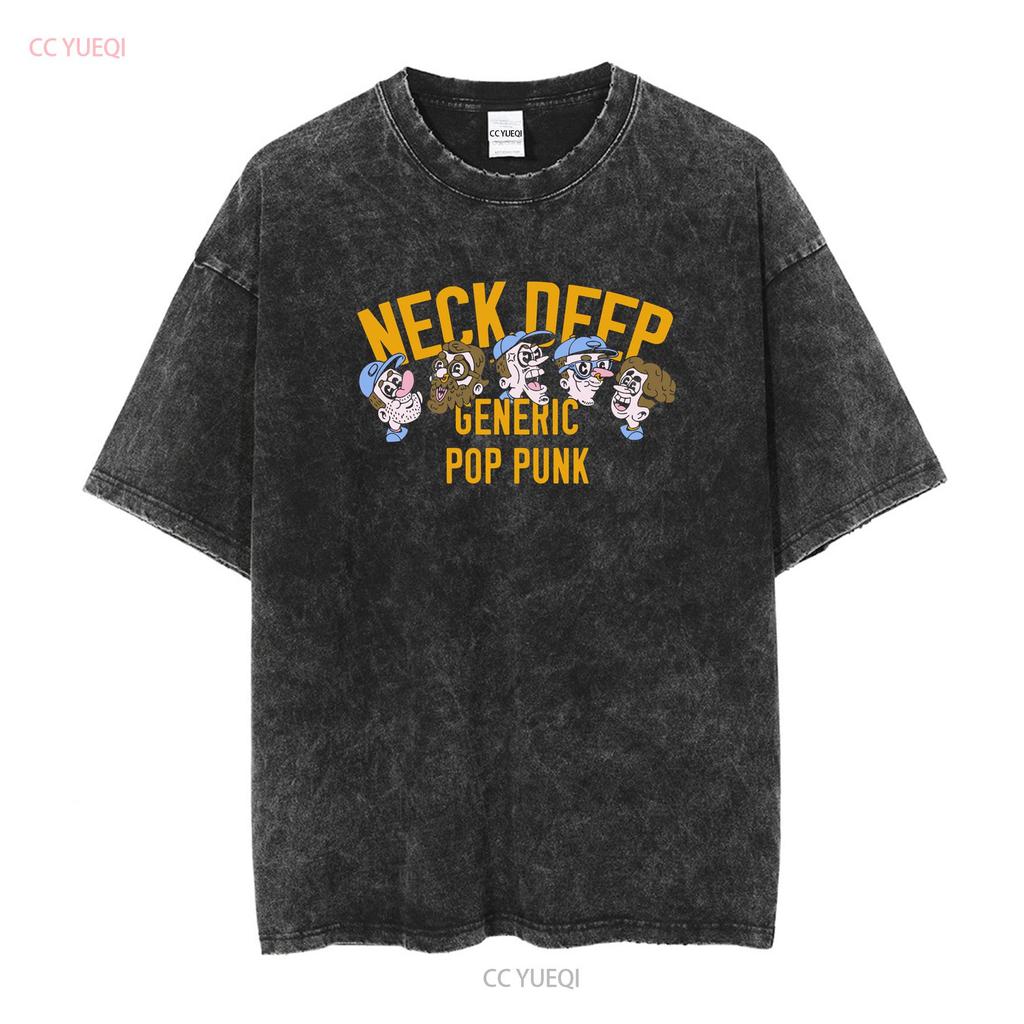 Neck Deep band pop punk black T shirt UNISEX All sizes S to XL TAModel vintage Washed graphic Slightly Stylish fashion