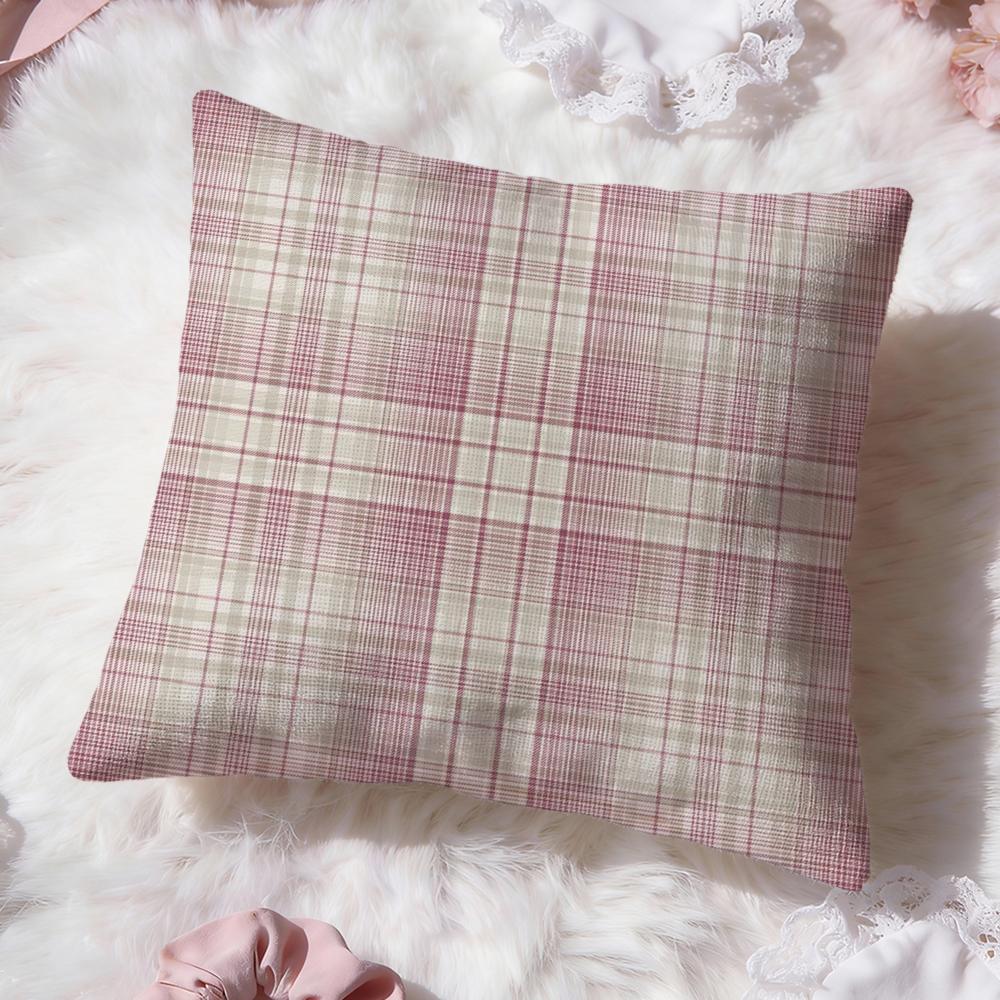 Fine herringbone pattern Cushion Cover Premium Comfort Reversible Pillow Cove Two in One Design for Any Room  Car Interior