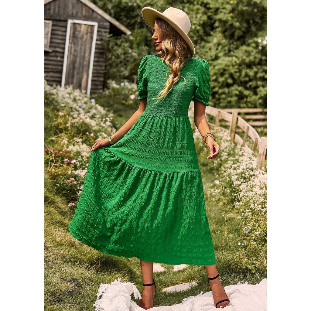 YNIQUE Темпераментное Повседневное Платье для Отпуска Весна/Лето Платья А-силуэта с Коротким Рукавом