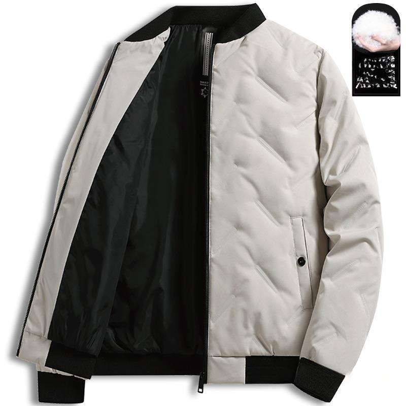Короткая куртка-пуховик мужская зимняя куртка для среднего возраста, легкая куртка-пуховик, теплая куртка