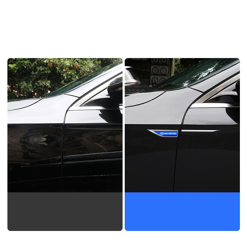 CAFHF1 Car leaf panel side label metal sticker emblem Accessory For Kia GT-Line Sportage Ceed Rio Picanto Sorento Soul Cerato Venga