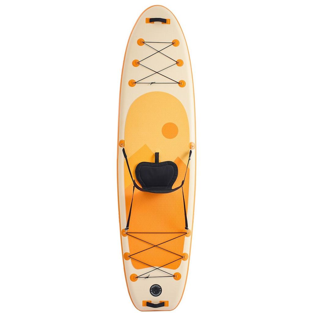 Inflatable Paddle Board with Seat, 3.05m x 84cm x 15cm Wide Ultra-Light SUP Paddleboard, Stand Up Paddle Board with Accessories, Pump, Paddle, Fin,
