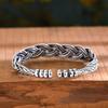 925 Sterling Silver Twist Hollow Bracelet Bangle Female Male Retro Hand Jewelry