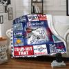 Baseball Passion Quotes And Motivations For Players And Lovers Multipurpose Customizable Blanket Customize Text Warmthful Decor Suitable For Sofa