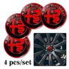 4Pcs Car Emblem Wheel Hub Center Cap Sticker Rim Badge Cover For Alfa Romeo GT 147 159 166 156 Giulietta Mito 8C Stelvio VolanteNO0
