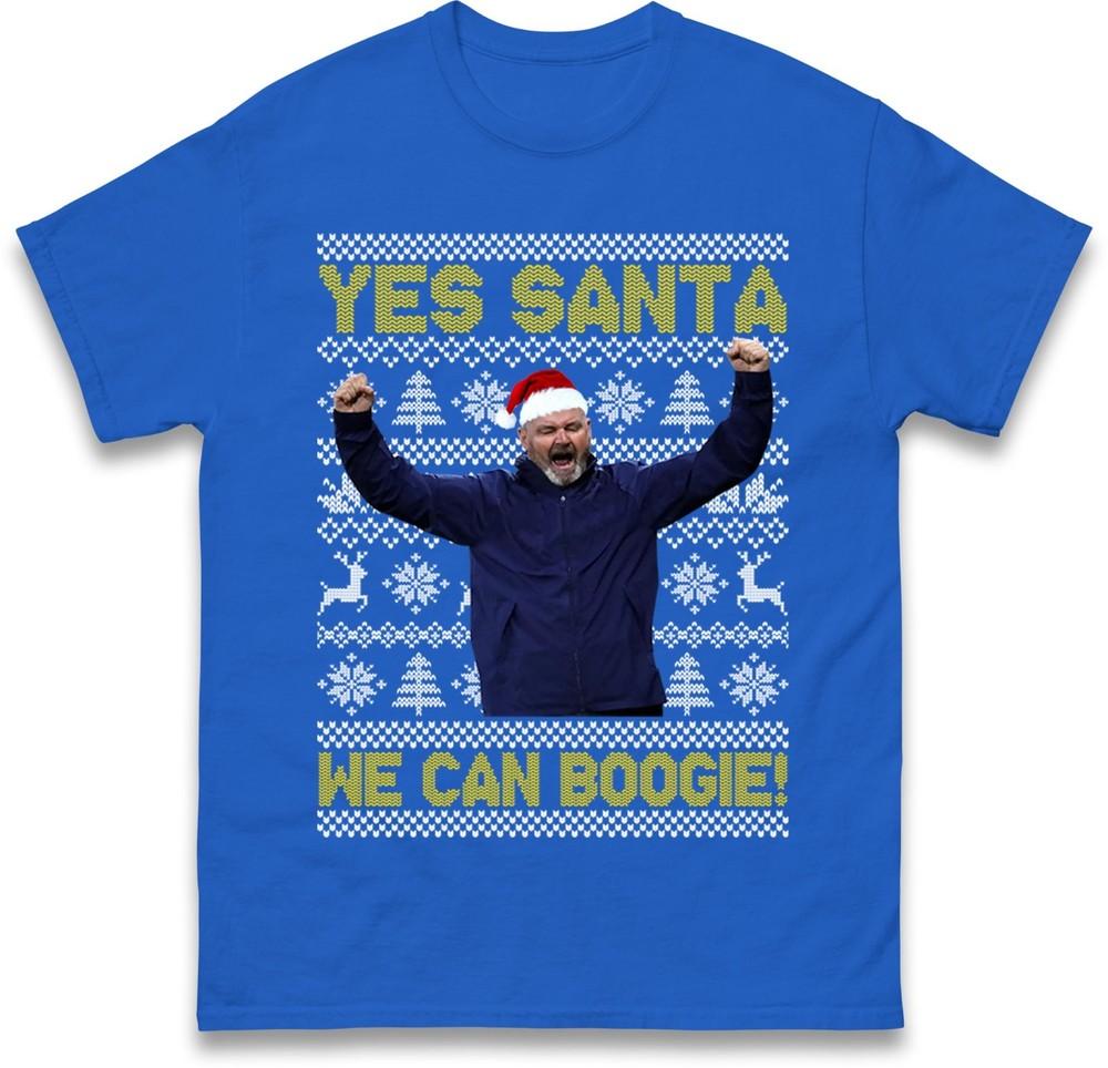 Steve Clark Christmas Tshirtfunny We Can Boogie Festive Tee Scottish Football