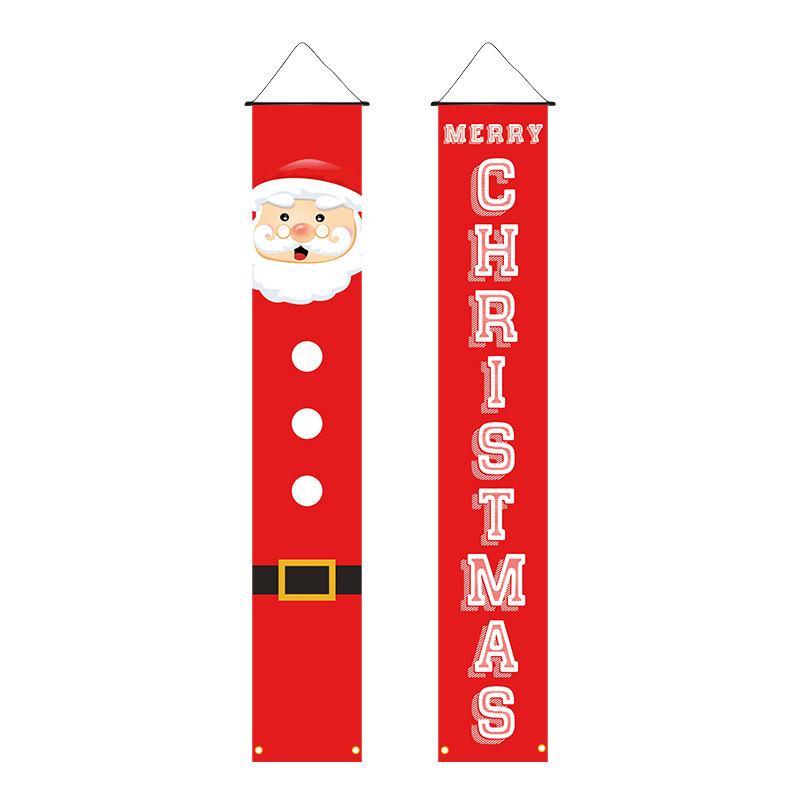 New Christmas Hanging Flag: Atmosphere Decoration, Ins Style Background Cloth, Custom Christmas Couplets for Porch (2026).
