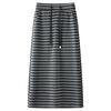 Женская полосатая юбка-миди облегающего кроя с высокой талией - Коллекция Весна 2025