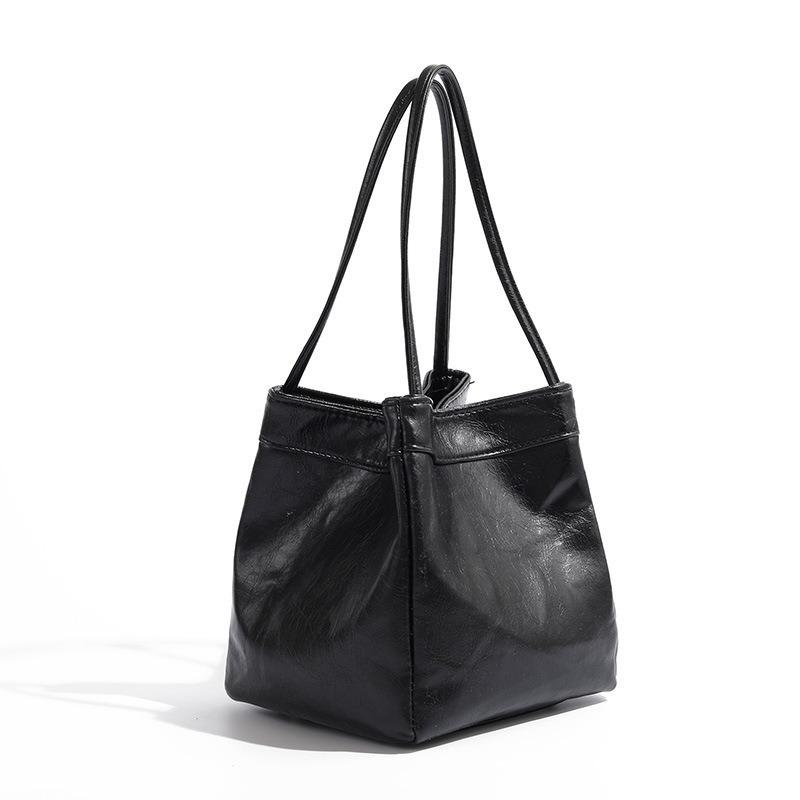 In Stock Hot Trendy Fashion Multi-purpose Casual Korean Style Small Square Bag Bucket Bag Niche Simple Underarm Handbag