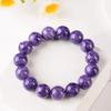 Натуральный высококачественный эластичный браслет с аметистом, браслет с рисунком дракона, аметист, нефрит, браслет для мужчин и женщин, модные подарки для пар