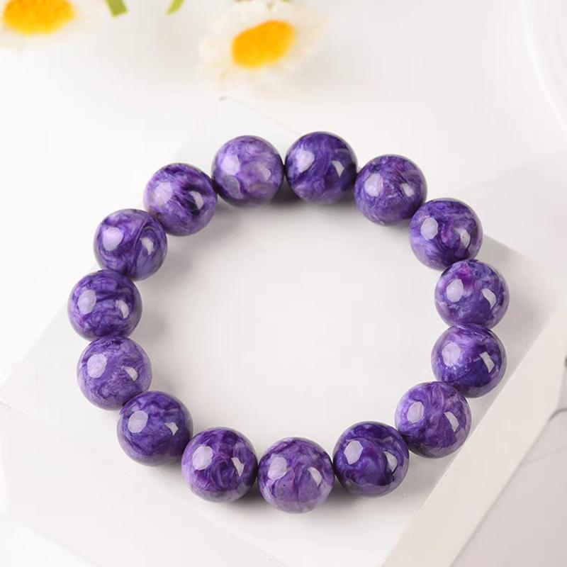 Натуральный высококачественный эластичный браслет с аметистом, браслет с рисунком дракона, аметист, нефрит, браслет для мужчин и женщин, модные подарки для пар