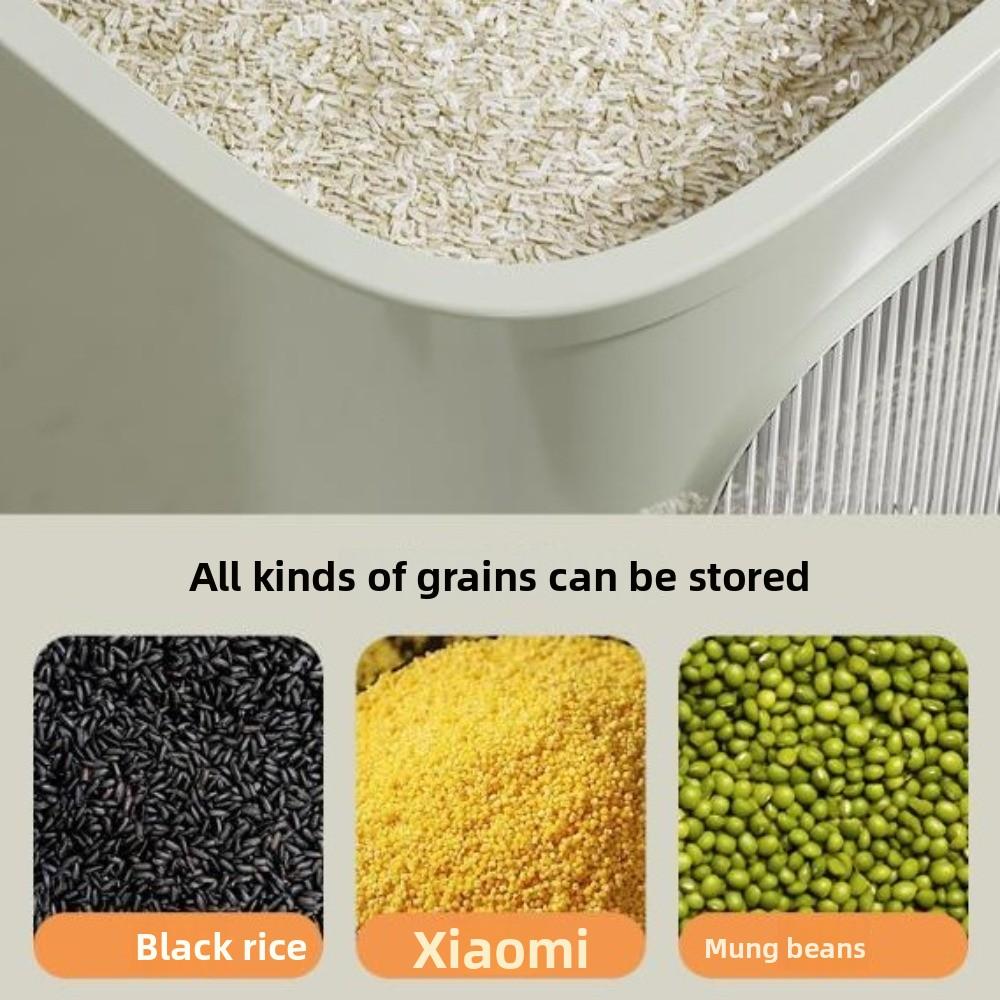 Grains Rice Tank Rice Dispenser Flour Bucket Rice Sealed Jar Kitchen Rice Storage Box  Oatmeal